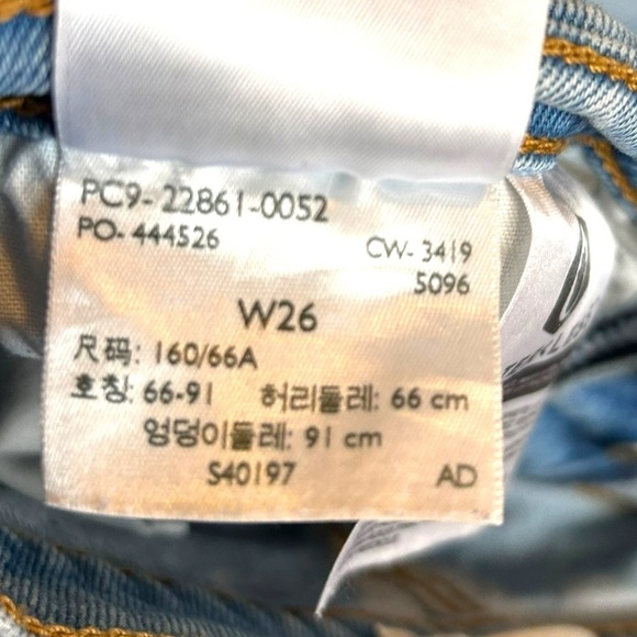 Levi's Wedgie Icon Fit Cut Off Jeans Bright Side - Picture 11 of 14